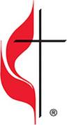 United Methodist cross and flame